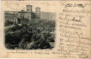 1898 (Vorläufer) Prag, Praha; Der Franz Josefs Bahnhof / railway station