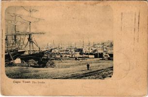 1903 Cape Town, The Docks, sailing vessels, quay. Verl. v. Albert Aust (EK)
