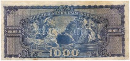 Románia 1950. 1000L T:III- restaurált
Romania 1950. 1000 Lei C:VG restored