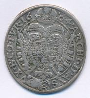 Ausztria 1664. 15kr Ag "I. Lipót" Bécs (5,57g) T:2,2- patina, hajlott lemez, anyaghiba
Au...