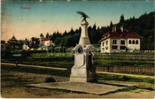 1911 Predeál, Predeal; emlékmű, nyaralók / monument, villa (EK)
