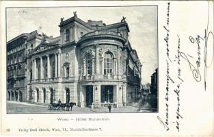 1900 Wien, Vienna, Bécs; Hotel Ronacher