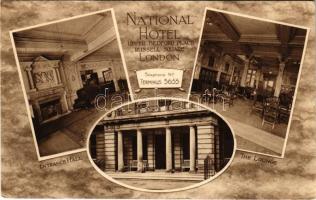 London, National Hotel, entrance hall, the lounge, interior (EB)
