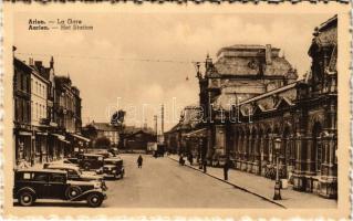 Arlon, Aarlen; La Gare / Het Station / railway station, automobiles