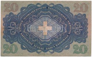 Svájc 1935. 20Fr T:III szép papír
Switzerland 1935. 20 Francs C:F fine paper
Krause 39.e