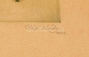 Réfi-Kády János (1894-?): Galopp. Rézkarc, papír, jelzett és datált (Réfi-Kády 1923), számozott (No ...