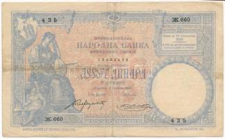 Szerbia 1893. 10D T:III Serbia 1893. 10 Dinara C:F Krause 10.
