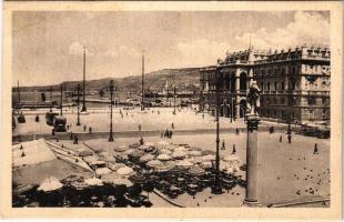 1938 Trieste, Trst; Piazza Unitá dItalia / square, terrace (EK)