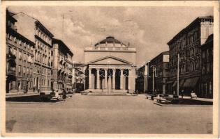 1937 Trieste, Trst; Piazza Umberto I e Chiesa S. Antonio / square, church