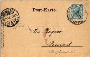 1903 Nova Levante, Welschnofen (Südtirol); general view, art postcard. Künstler-Postkarte Nr. 16. Ve...