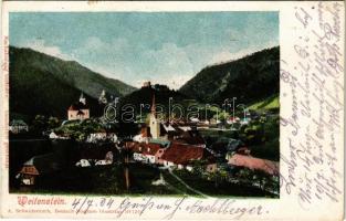 1904 Vitanje, Weitenstein; general view, church. A. Schwidernoch