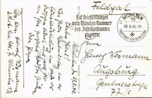 1940 München, Munich; Haus der Deutschen Kunst + "München Hauptstadt der Bewegung" So. Stp...