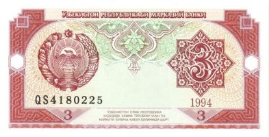 Üzbegisztán 1994. 1S, 3S, 5S, 10S, 50S T:I Összesen 5 klf db!