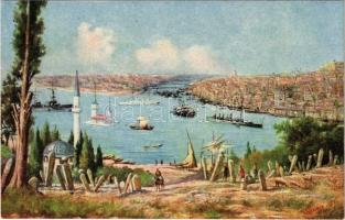 Constantinople, Instanbul; Vue generale / general view. artist signed