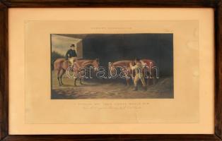 Cecil Boult (1819-1895) festménye után: I should say your horse woulkd die. Színes litográfia, papír...
