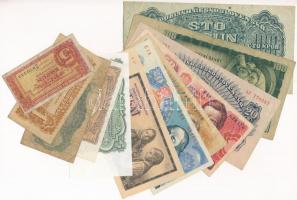 Csehszlovákia 1944-1987. 1K-100K (12xklf) bankjegy tétel T:I-III- Czechoslovakia 1944-1987. 1 Koruna - 100 Korun (12xdiff) banknotes C:UNC-VG