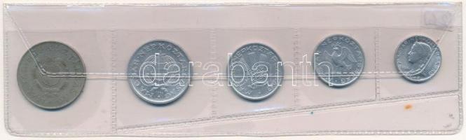 1964. 5f-2Ft (5xklf) nem hivatalos érmés forgalmi sor fólia tokban T:1-,2