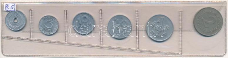 1963. 2f-2Ft (6xklf) nem hivatalos érmés forgalmi sor fólia tokban T:1-,2