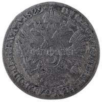 Ausztria 1829A 3kr Ag "I. Ferenc" T:2-,3 
Austria 1829A 3 Kreuzer Ag "Franz I" ...