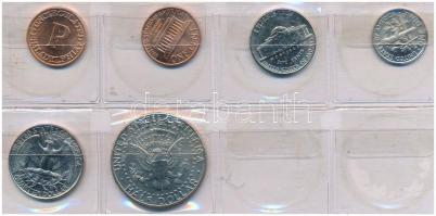 Amerikai Egyesült Államok 1992P 1c-1/2$ (5xklf) + "Philadelphia Verde" zseton, nem hivatal...