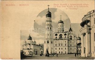 Moscow, Moscou; La Tour Iwan Weliky et la Cathédrale de lArchange / Ivan the Great Bell Tower, Cathedral of the Archangel