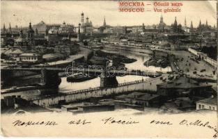 1903 Moscow, Moscou; Vue generale / general view, bridge, Kremlin (tear)