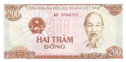 Vietnam 1987-88. 200D, 500D + 1988. 1000D, 2000D + 1991. 100D T:I Összesen 5 klf db!