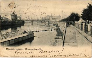 1903 Moscow, Moscou; Kremlin, riverside, bridge. Knackstedt & Näther (EB)
