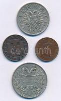 Ausztria 1935. 1gr-1Sch (4xklf) T:2
Austria 1935. 1 Groschen - 1 Schilling (4xdiff) C:XF