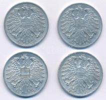 Ausztria 1946-1957. 1Sch Al (4xklf) T:2,2-
Austria 1946-1957. 1 Schilling Al (4xdiff) C:XF,VF