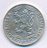 Csehszlovákia 1948. 100K Ag "Függetlenség" T:1-,2 Czechoslovakia 1948. 100 Korun Ag "...