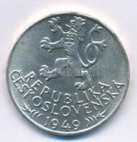 Csehszlovákia 1949. 100K Ag "Iglói bányászat 700. évfordulója" T:1- Czechoslovakia 1949. 1...