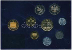 Ausztria 1981. 2gr-20Sch (8xklf) forgalmi sor + Bécsi Verde zseton, eredeti tokban T:PP
Austria 198...