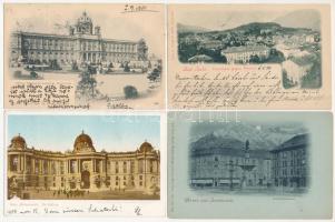 10 db RÉGI osztrák város képeslap / 10 pre-1945 Austrian town-view postcards