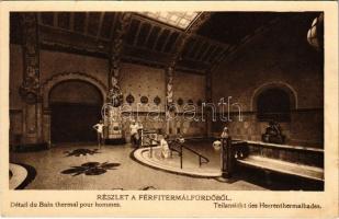 Budapest XI. Hotel Szent Gellért gyógyfürdő és szálló, férfi termálfürdő, belső