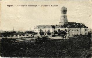 1923 Sopron, Szélmalom kaszárnya, laktanya. Blum Náthán és Fia kiadása (EK)