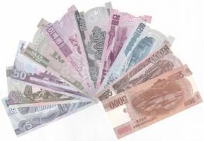 Észak-Korea 2002-2013 5W-5000W (10xklf) MINTA felülnyomással és "000"-ás sorszámmal T:I 
...