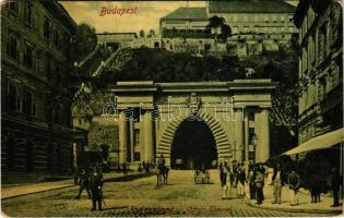 1910 Budapest I. Alagút, vársikló, csendőr (EK)