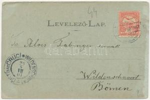 1901 Baja, Fő tér, Városháza, üzletek, kávéház. Kollár A. kiadása (Rb)