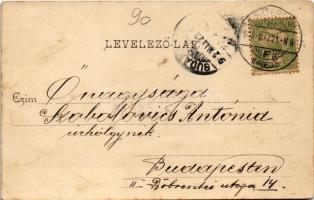 1902 Esztergom, Díszmenet a 900 éves jublieum alkalmából, "Isten áldása az egyházon és hazán&qu...