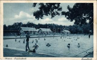 1936 Miskolctapolca, Görömbölytapolca, Görömbölyi-Tapolca, Tapolca (Miskolc); Strandfürdő, fürdőzők