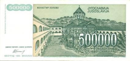 Jugoszlávia 1991. 100D, 10.000D + 1993. 5000D, 10.000D, 50.000D, 500.000D, 5000.000D, 50.000.000D (2...