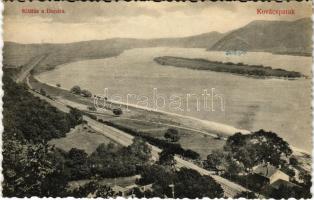 1911 Kovácspatak, Kovacov; Kilátás a Dunára / view on Danube river (Rb)