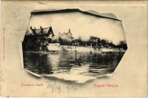 1906 Verőce, Nógrád-Verőce; Duna part, villák. Zoller József kiadása 144. (EK)