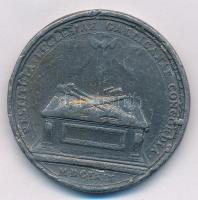 Franciaország 1669. "XIV. Lajos / " emlékérem. Szign.: J.Mavger (40mm) T:3 több ph., anyag...