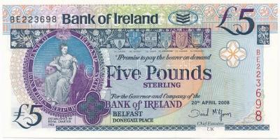 Észak-Írország 2008. 5Ł T:I Northern Ireland 2008. 5 Pounds C:UNC