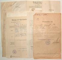 25 db - javarészt osztrák - keresztlevél, halotti bizonyítvány, egyéb irat