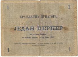 Montenegró / Osztrák-magyar megszállás 1916. (1914) 1P felülbélyegzett T:III- kis ly.
Montenegro / ...
