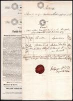 19 db régi szignettás dokumentum