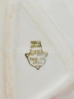 Zsolnay porcelán tálka, "BM Korvin Ottó kórház 1949-1969" felirattal, matricás, jelzett, h...